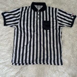 Foot Locker Employee Polo Shirt Stripes Size XL With Stains